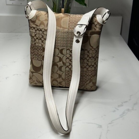 Coach Signature Jacquard Patchwork with Leather & Snake Trim - Picture 6 of 15